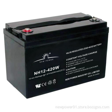 12V 98ah AGM Lead Acid Battery for UPS (NH12-380W)